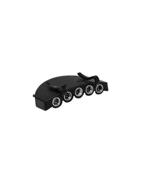 MIL-TEC sapka lámpa 5 LED, fekete
