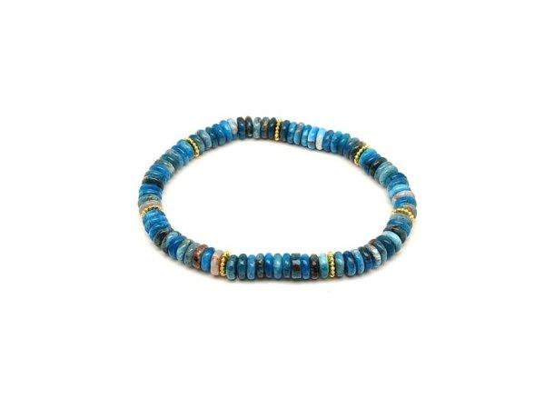 Apatit korong karkötő köztessel 6x2mm