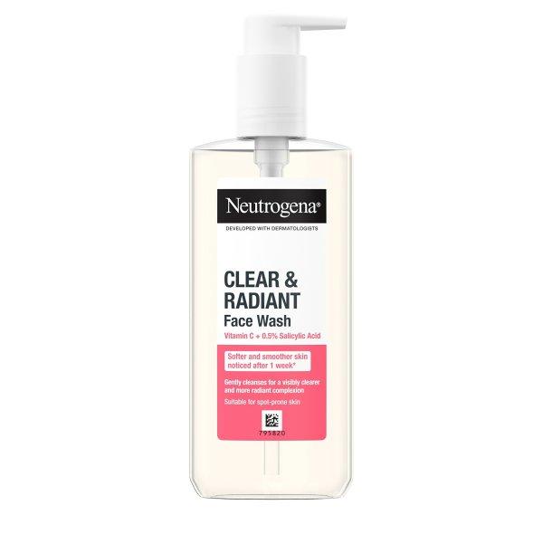 Neutrogena Világosító tisztító gél
problémás bőrre Clear & Radiant (Face Wash) 200 ml