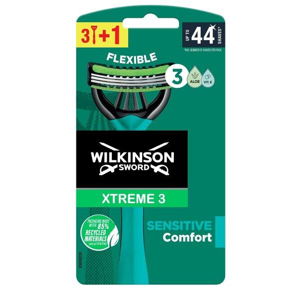 Wilkinson Sword Eldobható borotva férfiaknak Wilkinson Xtreme3
Sensitive Comfort 3+1 db
