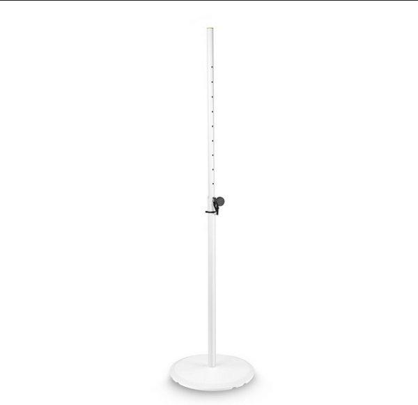 Gravity SSP WB SET 1 W – Fehér Hangfalállvány Öntöttvas Körtalppal (35
mm, 1005-1800 mm, 25 kg teherbírás)