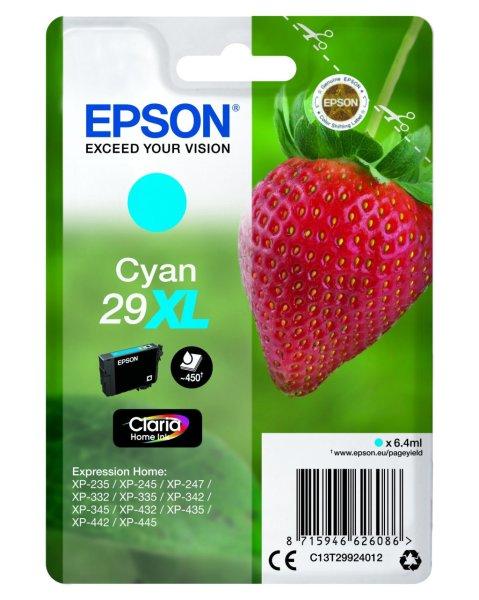 Epson T2992 Tintapatron Cyan 6,4ml No.29XL