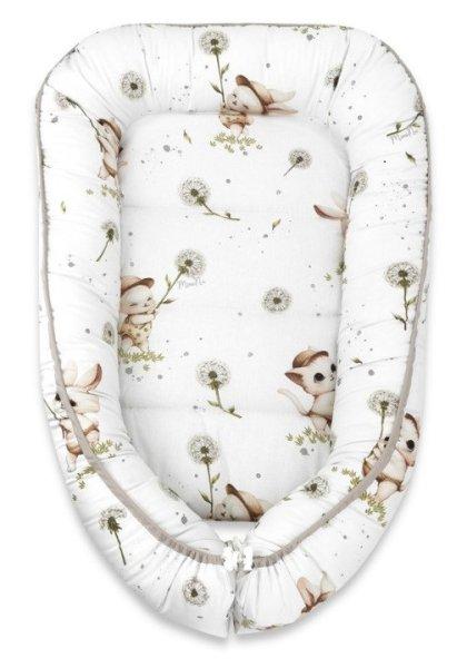 Baby Shop babafészek 55x75 cm - Nyuszi és cica 