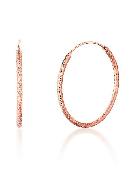 JVD Bronz karika ezüst fülbevaló SVLE0204XD5RO 2 cm
