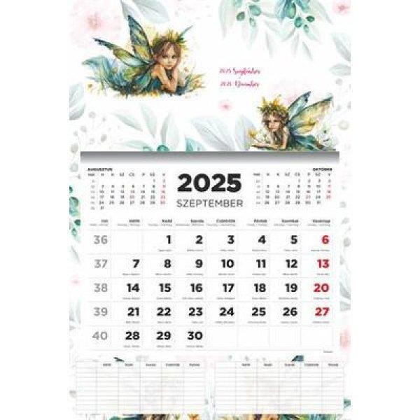 Naptár, fali, diák, 2025/2026 tanév, TOPTIMER, "Tündér"