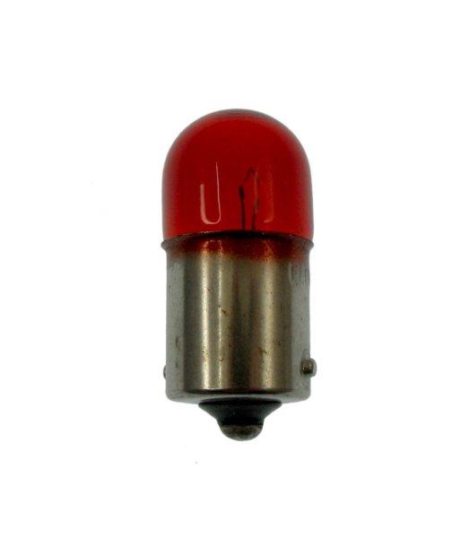 Izzó 12V 5W piros BA15S