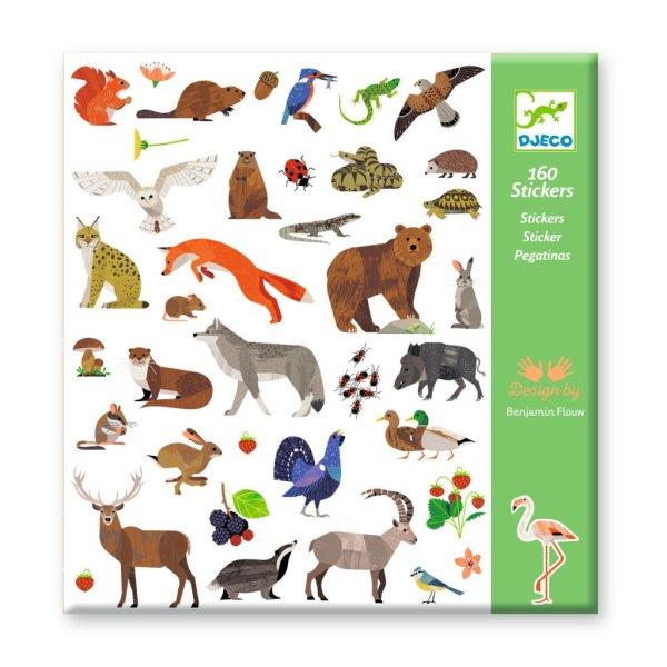 Erdei állatvilág - Matrica gyűjtemény 160 db - Fauna - DJ09285