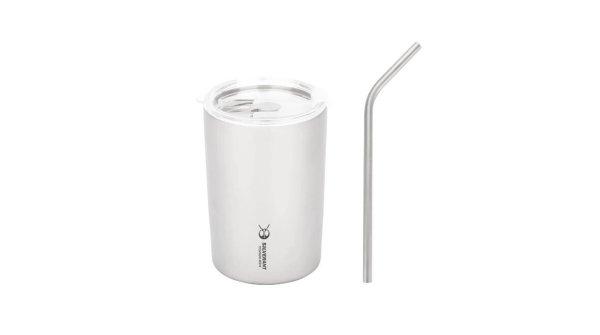 Silverant Dupla falú titán bögre szívószállal 400 ml