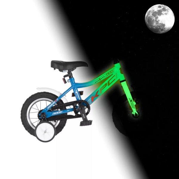 KPC FluoBike Police szirénás VILÁGÍTÓS 12 kék fluoreszkáló gyermek
kerékpár