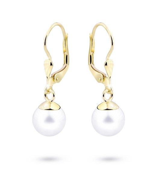 Cutie Jewellery Luxus sárga arany fülbevaló
igazgyöngyökkel Z3015-55-C4-X-1 0,5 cm