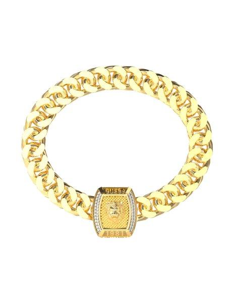 Guess Elegáns aranyozott karkötő Lion King JUMB05005JWYG 19 cm