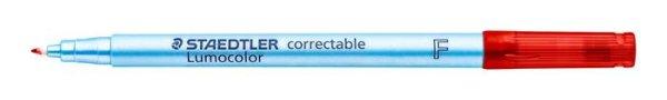 Alkoholmentes marker, OHP, 0,6 mm, STAEDTLER "Lumocolor® 305 F",
piros