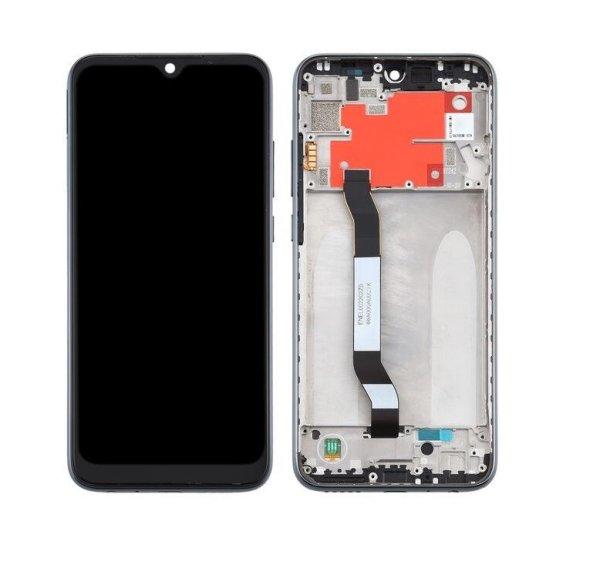 Xiaomi Redmi Note 8T fekete LCD kijelző érintővel és kerettel