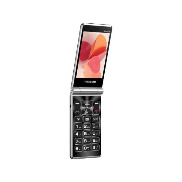Maxcom MM835 kártyafüggetlen mobiltelefon, Dual Sim, extra nagy gombokkal,
vészhívóval lila (magyar nyelvű menüvel)