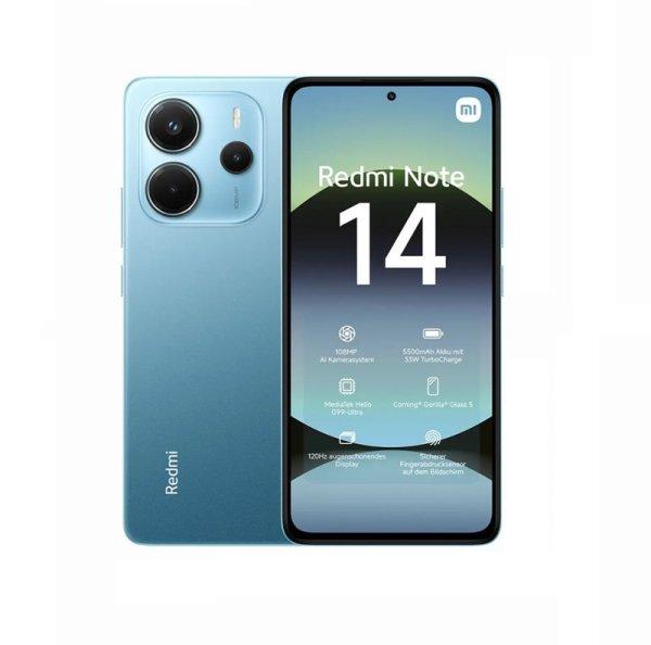 Xiaomi Redmi Note 14 4G 6/128GB Dual SIM kártyafüggetlen érintős
mobiltelefon, kék