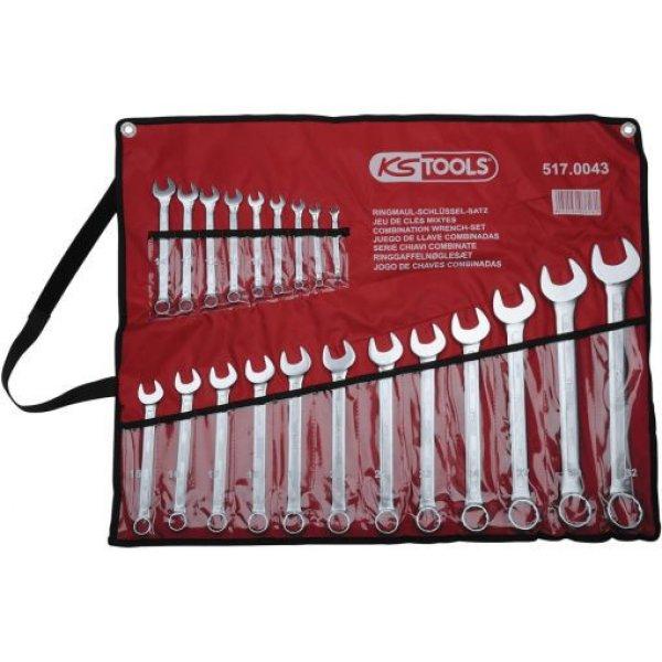 KS Tools Csillag-villáskulcs készlet ( rollni ) 6-32 mm 21 részes
