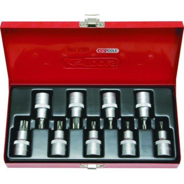 KS Tools Rátűzőkulcs készlet 1/2" TORX BO ( fém kazetta ) TX20-60 9
részes L= 55 mm