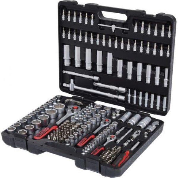 KS Tools Dugókulcs készlet + rátuzo 1/4"+3/8"+1/2" 4-32
mm/E4-24/TX 8-30 179 részes (műa. koffer)