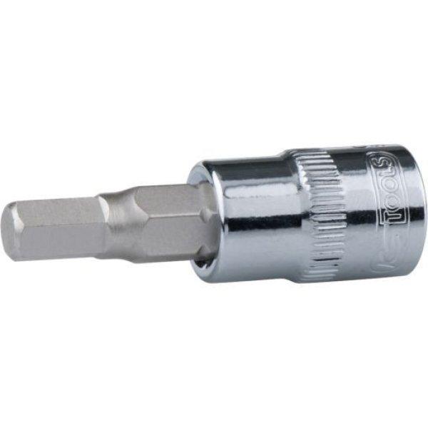 KS Tools Rátűzőkulcs 1/4" hatszög, CHROMEplus 4 mm L=37 mm