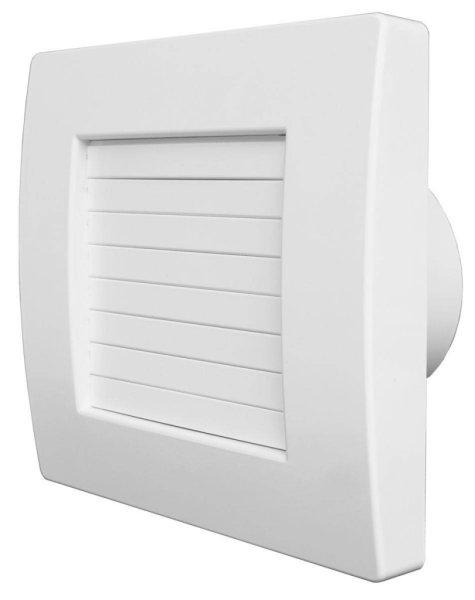 Aerauliqa QA-100HT BB ventilátor automata előlapzárással, utószellőztető
és páraérzékelő funkcióval
