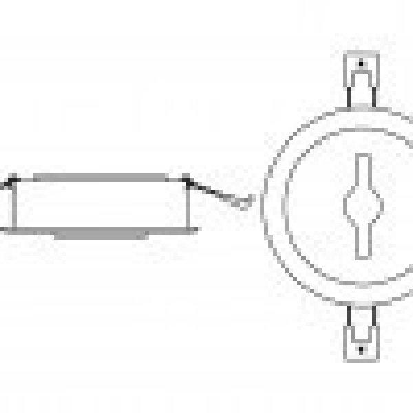 KELLY LED DIMM süllyesztett lámpa fehér 230V LED 15W 45° 3000K