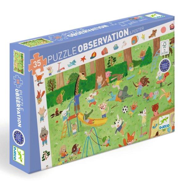 Megfigyeltető puzzle - Kisbarátok a kertben, 35 db-os - Little friends'
garden