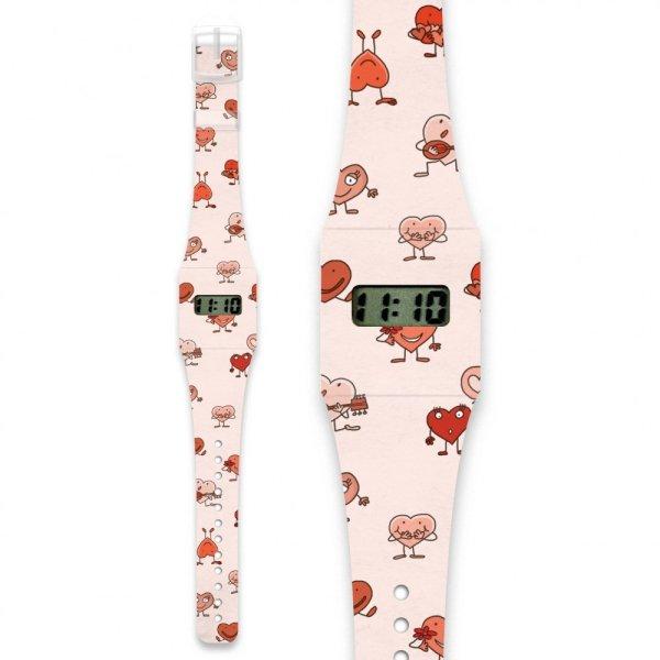 Papír karóra - HEARTS - Pappwatch Kids