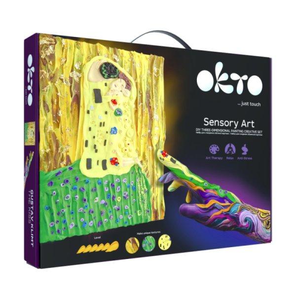 OKTO SENSORY ART képkészítő gyurmakészlet, Gustav Klimt - A csók 30X40cm