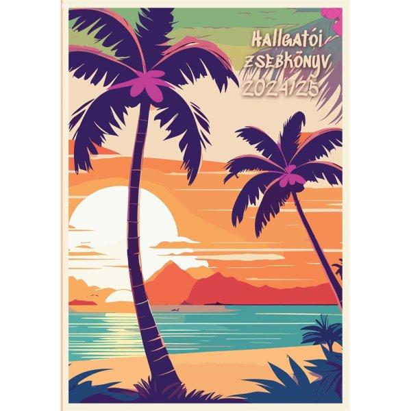 Hallgatói zsebkönyv A5, 145mmx205mm, fehér lapokkal tropical 2025/2026
Realsystem