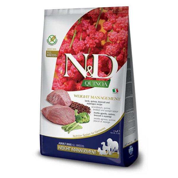 N&D Quinoa Dog Weight Management bárány Adult medium&maxi 7kg