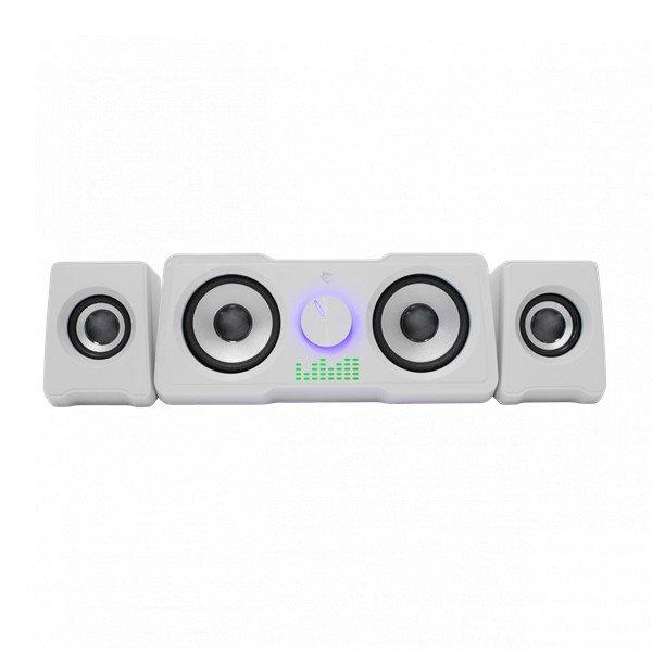 WHITE SHARK MOOD Hangszóró, 2.2, 16W, LED, fehér