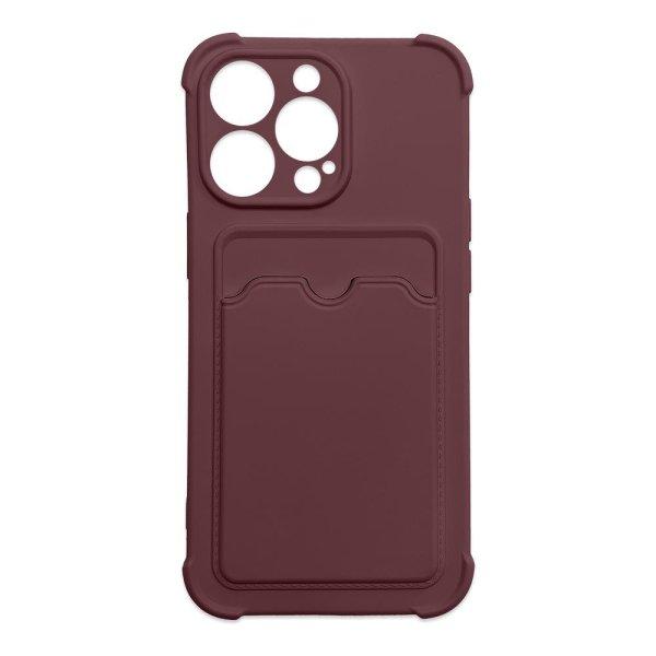 Card Armor tok iPhone 12 Pro kártyatartóval, légzsákkal, és megerősített
védelemmel málna