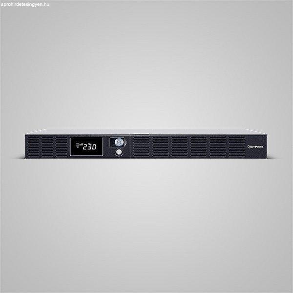 CYBERPOWER UPS OR1500ERM1U (6xIEC C13) 1500VA 900W 230V RACK LINE-INTERACTIVE
szünetmentes tápegység + USB, AVR
