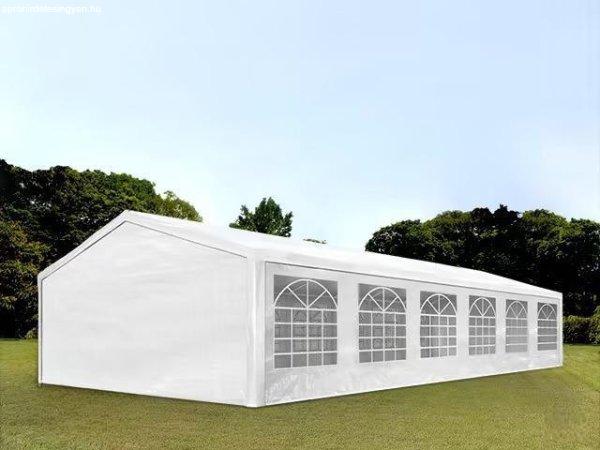 Premium rendezvénysátor parti sátor 6x12 m ponyva PE fehér