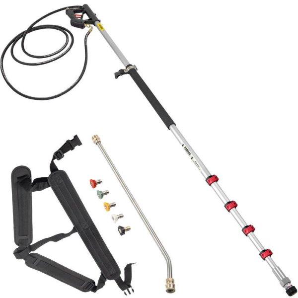 Készlet magasnyomású mosóhoz teleszkópos mosó adapter 1,5-6 m