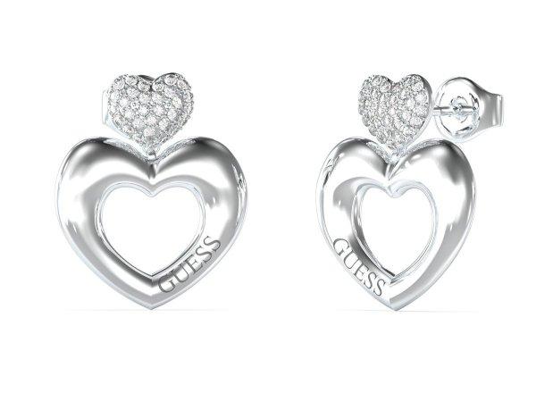 Guess Acél szív fülbevaló Crazy In Love JUBE05209JWRHT/U