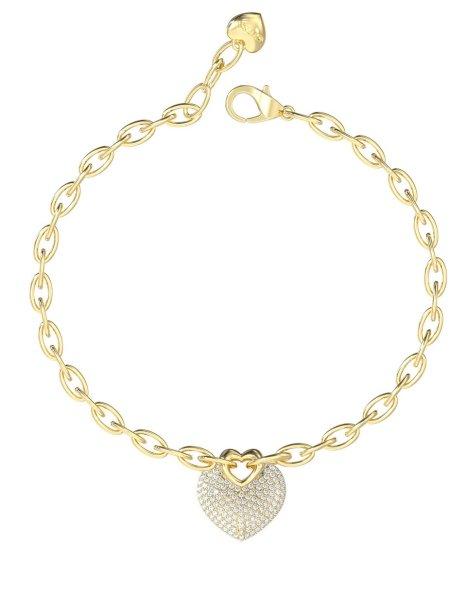 Guess Romantikus aranyozott karkötő Crazy In Love JUBB05214JWYG 18,5
cm