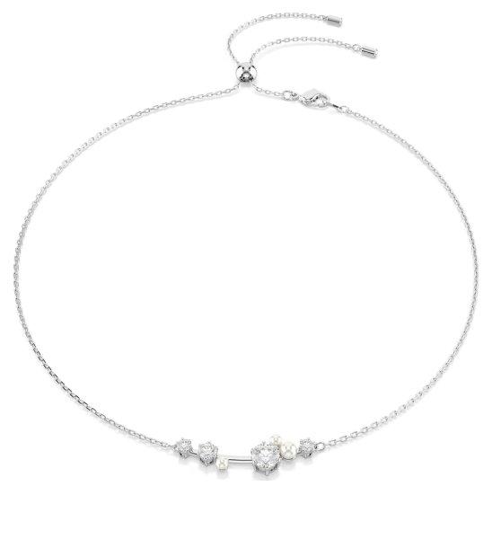 Swarovski Bájos nyaklánc kristálygyöngyökkel és
cirkónium kövekkel Constella 5705626