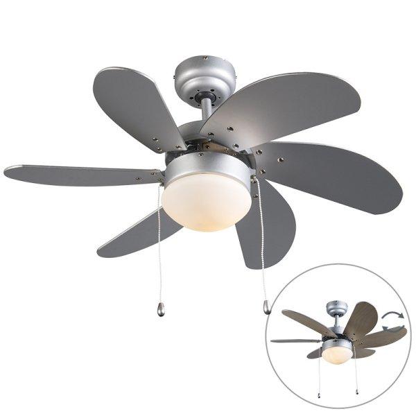 Mennyezeti ventilátor acélból és fából - Fresh 3