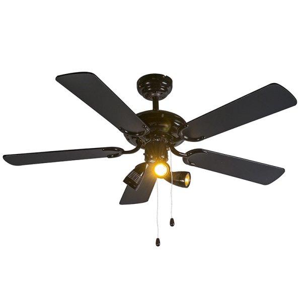 Modern mennyezeti ventilátor fekete - Mistral 42