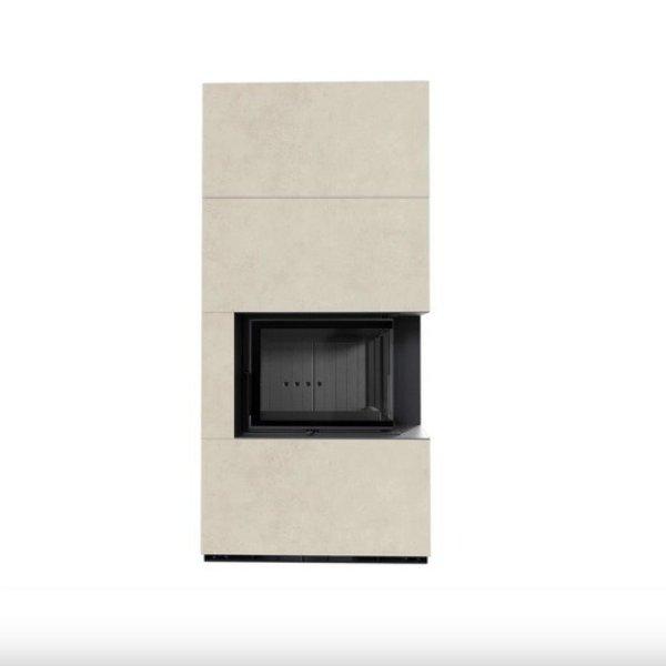 KRATKI FLOKI BOX 8 kW FOKOS SALE SZÍNŰ KÜLSŐ, FEKETE BELSŐ BURKOLATTAL JOBB
OLDALÜVEGES KANDALLÓ