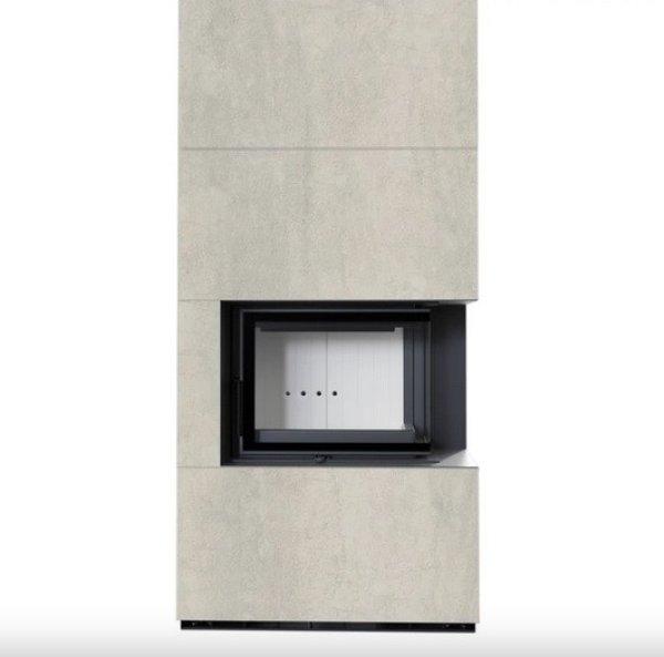 KRATKI FLOKI BOX 8 kW NATURALI PERLA SZÍNŰ KÜLSŐ, VILÁGOS BELSŐ
BURKOLATTAL JOBB OLDALÜVEGES KANDALLÓ