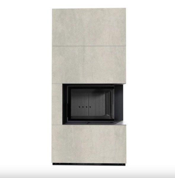 KRATKI FLOKI BOX 8 kW NATURALI PERLA SZÍNŰ KÜLSŐ, FEKETE BELSŐ BURKOLATTAL
JOBB OLDALÜVEGES KANDALLÓ