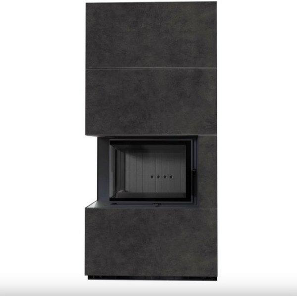 KRATKI FLOKI BOX 8 kW FOKOS GRAFIT SZÍNŰ KÜLSŐ, FEKETE BELSŐ BURKOLATTAL
BAL OLDALÜVEGES KANDALLÓ
