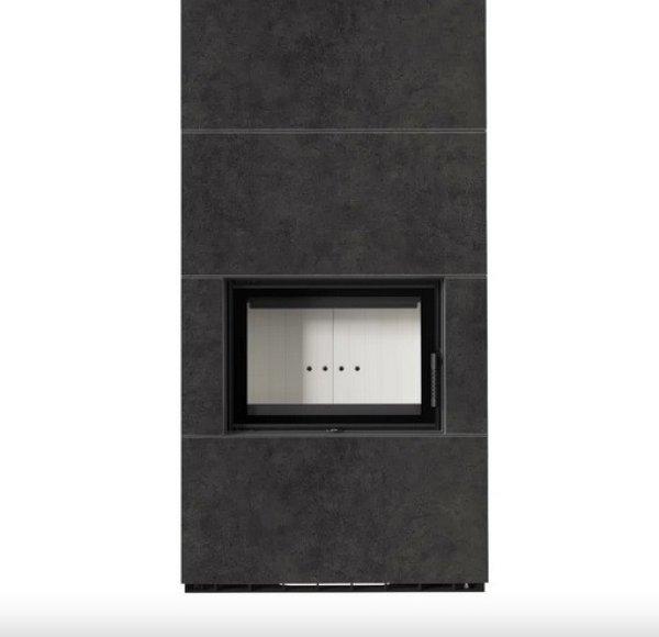KRATKI FLOKI BOX 8 kW KANDALLÓ FOKOS GRAFIT SZÍNŰ KÜLSŐ, VILÁGOS BELSŐ
KANDALLÓKŐ BURKOLATTAL