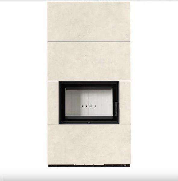 KRATKI FLOKI BOX 8 kW KANDALLÓ FOKOS TALCO SZÍNŰ KÜLSŐ, VILÁGOS BELSŐ
KANDALLÓKŐ BURKOLATTAL