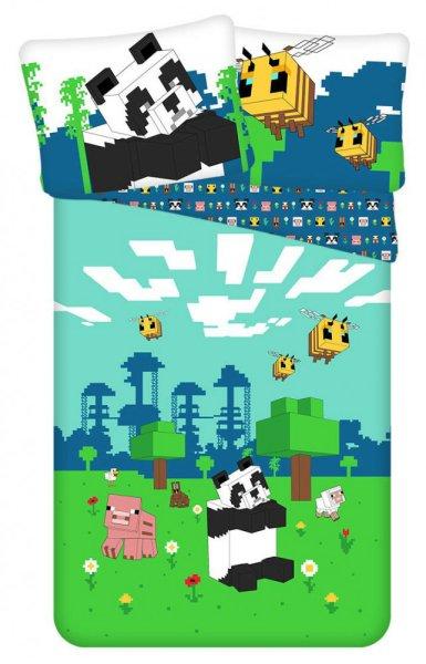 Minecraft Explore Overworld ágyneműhuzat 140×200cm, 70×90 cm