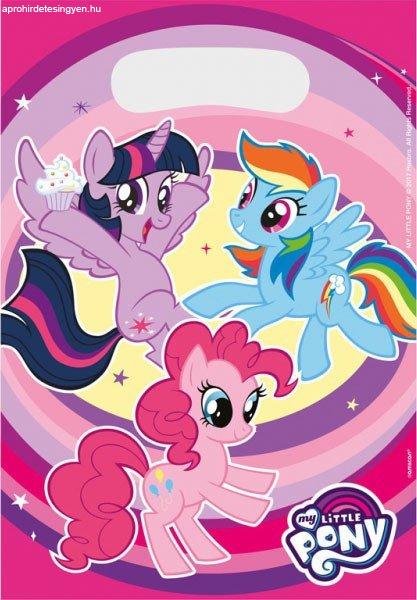 Én kicsi pónim Rainbow Sparkle ajándéktasak, ajándékzacskó 8 db-os