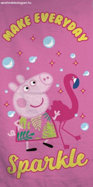Peppa malac Sparkle fürdőlepedő, strand törölköző 70x140cm
