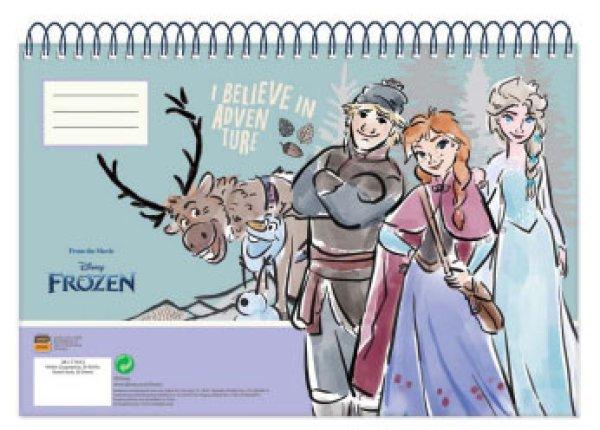 Disney Jégvarázs Adventure A/4 spirál vázlatfüzet 30 lapos